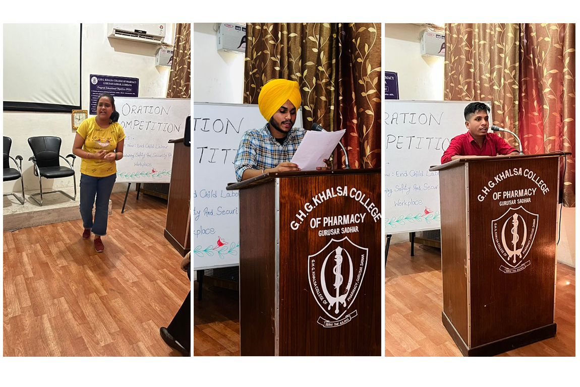 Pharmacy College Club organized 'Oration Competition'