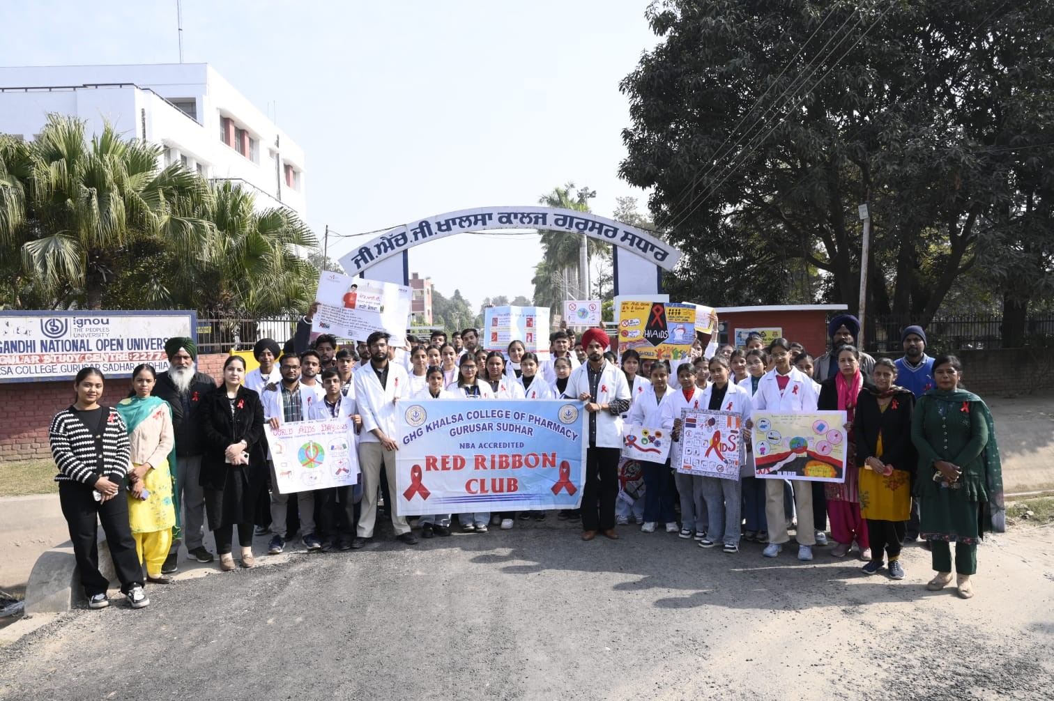 WORLD AIDS Day 2025 observed at GHG Khalsa College of Pharmacy Gurusar Sudhar